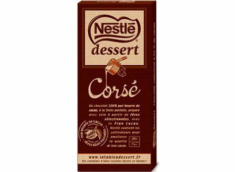 chocolat noir dessert corsé